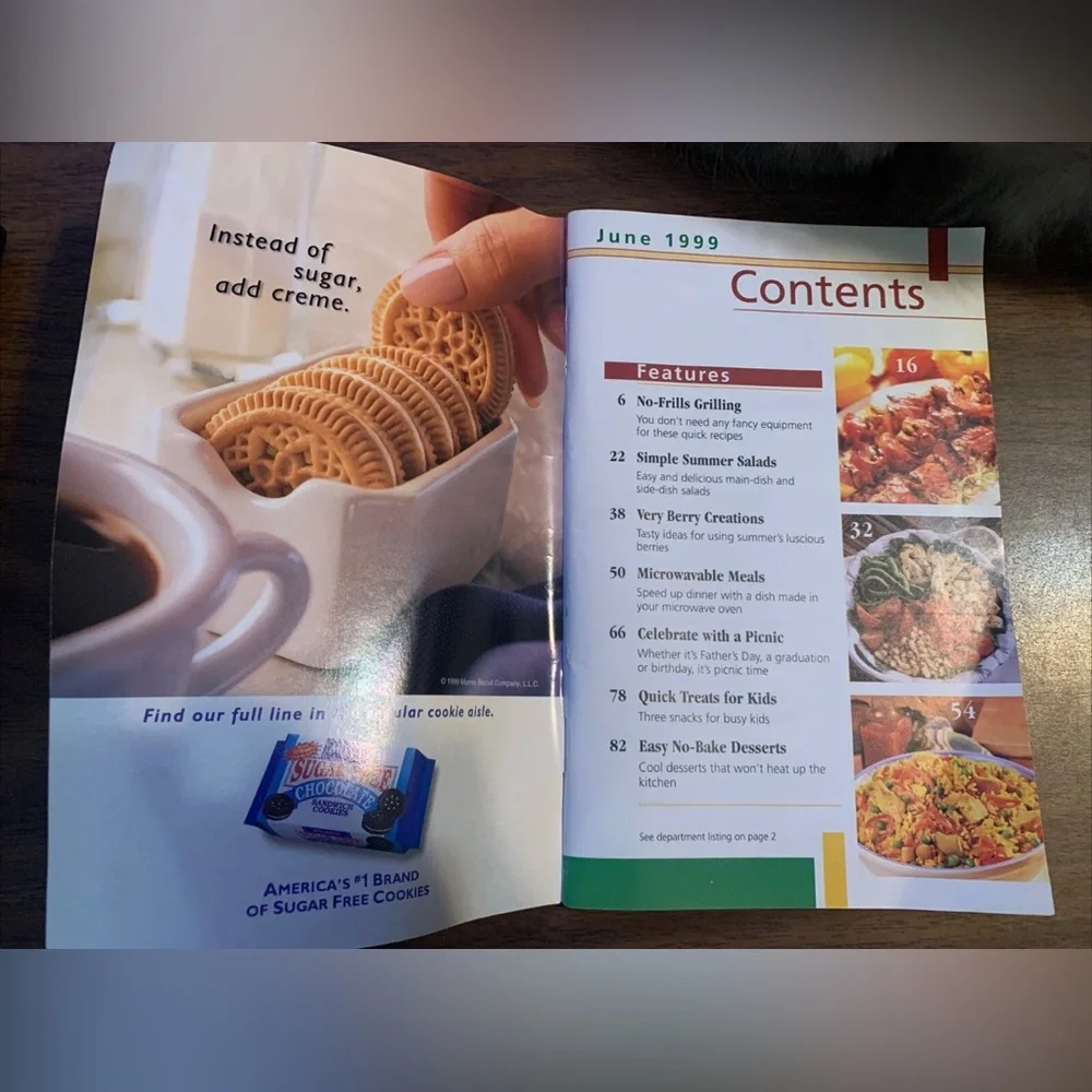 'Favorite Brand Name Recipes DIABETIC COOKING'  Healthy Meals June 1999